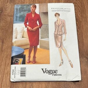 Donna Karan Red Suit Vogue Pattern